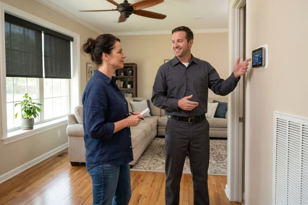 Sapulpa homeowner learning how to lower AC costs
